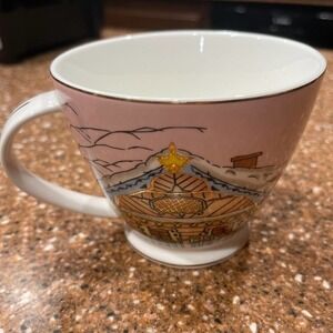 Grace Ceramic Winter Swiss Chalet mug